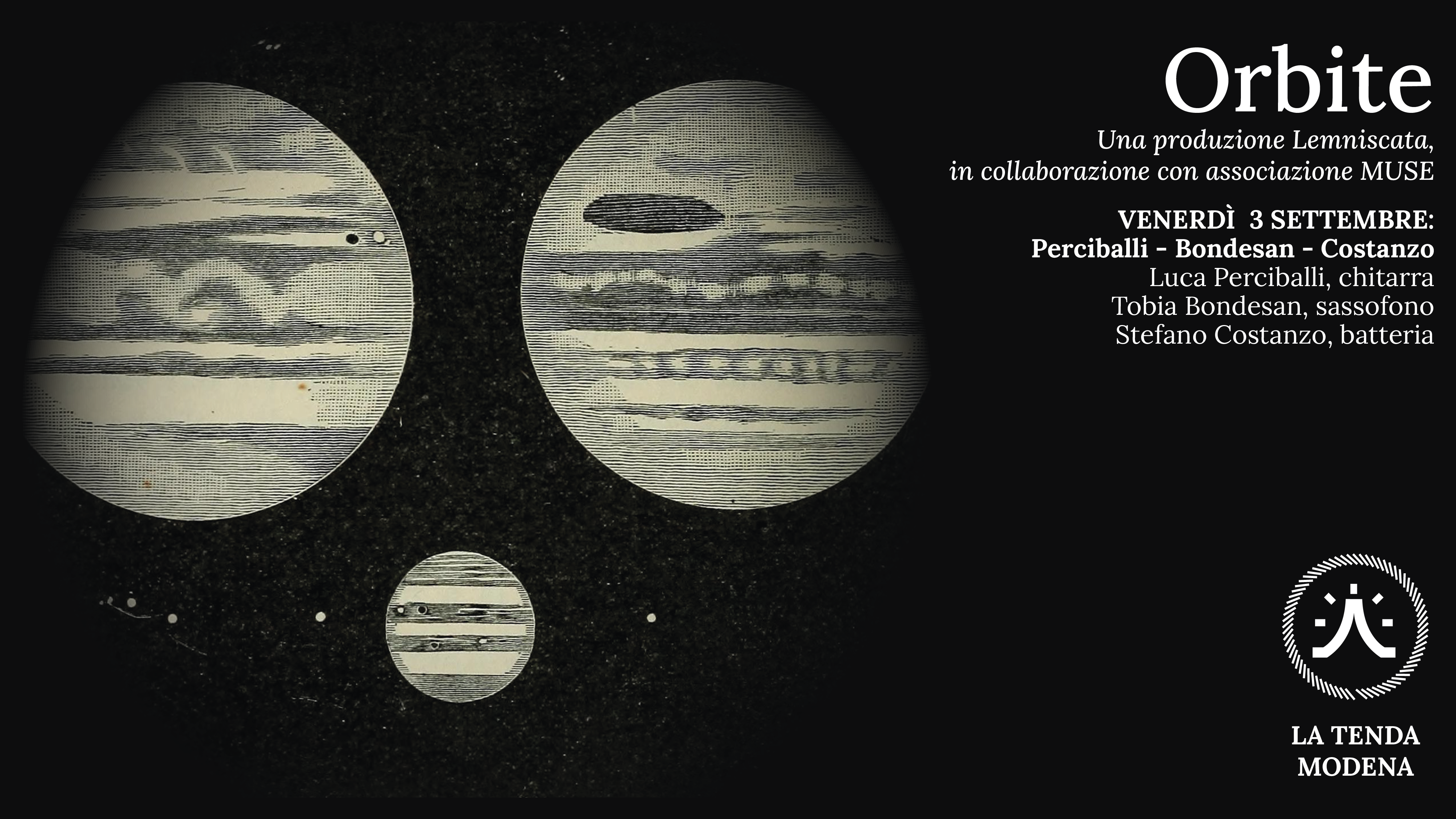 ORBITE presenta PERCIBALLI/BONDESAN/COSTANZO