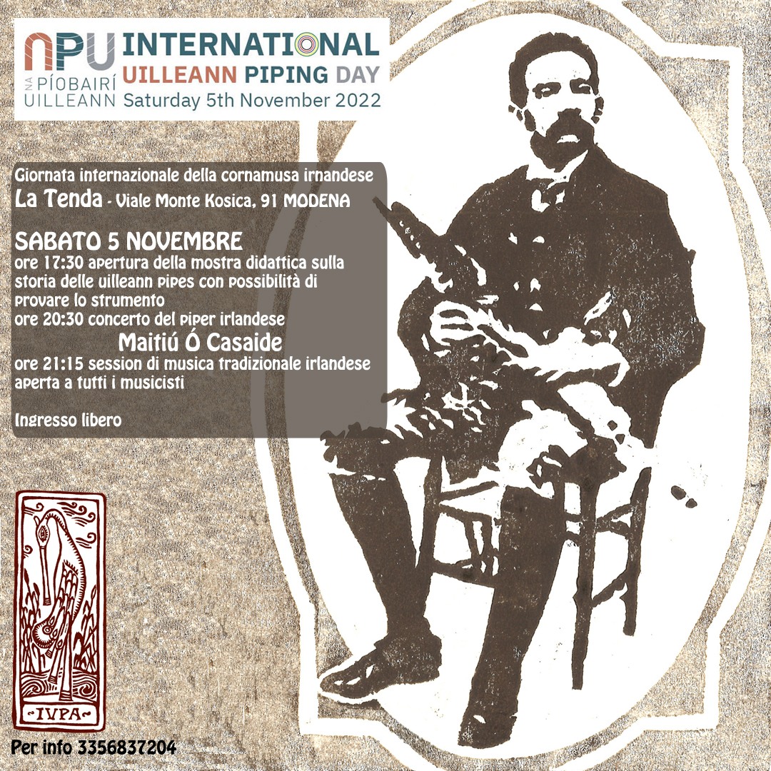 INTERNATIONAL UILLEANN PIPING DAY Giornata internazionale dedicata alle Uilleann Pipes.