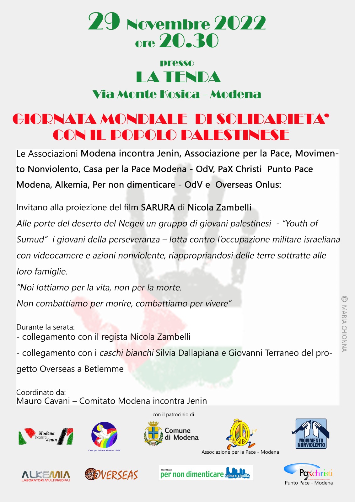 Proiezione del film “Sarura” di Nicola Zambelli