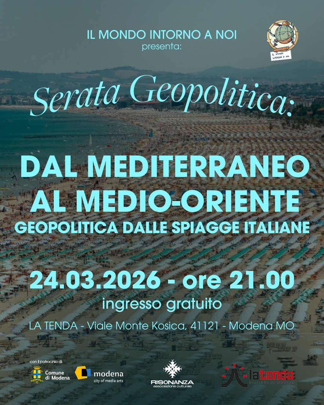 Serata Geopolitica | Dal Mediterraneo al Medio-Oriente - Geopolitica delle spiagge italiane